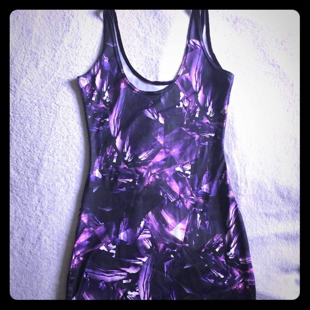 Blackmilk Bodycon mini dress; Amethyst